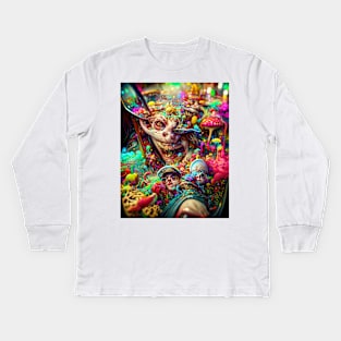 Fear And Loathing In Wonderland #46 Kids Long Sleeve T-Shirt